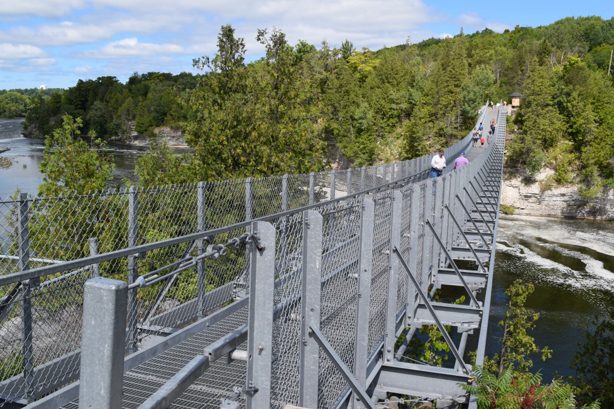 No suspension in thrills – the Ranney Gorge Suspension Bridge
