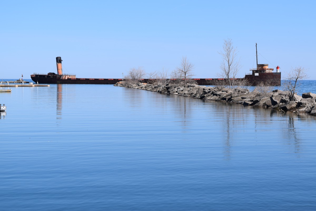 Old lake freighter finds second life as a breakwater – Canadian ...